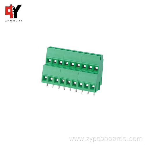 HQ127A-5.0MM Double Layer Pcb Electric Screw Terminal Block